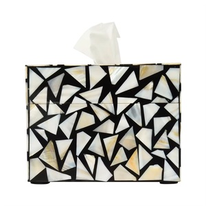 Top vendeur de haute qualité vietnamien luxe nacre incrusté mosaïque laque boîtes à mouchoirs et boîte à bijoux Service personnalisé - Product Image 4
