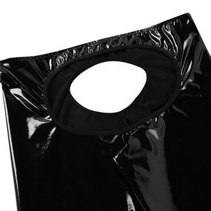 Fashion Sexy <b>Mens</b> Lingerie Shiny Leather Open Back and Open <b>Pouch</b> Tight Pant slim fit Leggings Trousers Nightwear Clothes - Product Image 3