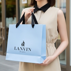 ถุงกระดาษลามิเนตเป็นมิตรกับสิ่งแวดล้อมสำหรับซื้ออาหารเครื่องสำอางเสื้อผ้าเครื่องประดับบรรจุภัณฑ์ของขวัญหรูหราพร้อมใช้ตกแต่ง - Product Image 1