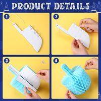 6 pièces de décoration de Dreidel de Hanoucca, 8 pouces, ornements suspendus de Hanoucca, décoration murale de Hanoucca, décoration de fête de Hanoucca