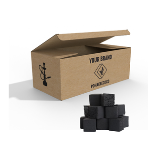 OEM marca privada Premium Shisha Hookah Carbón Hecho 100% Briquetas de carbón de cáscara de coco Natural de Baja ceniza Fábrica de Indonesia - Product Image 1