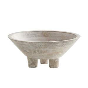 Cuenco de madera hecho a mano con diseño tallado natural perfecto para servir ensalada o uso decorativo madera de mango elegante - Product Image 6