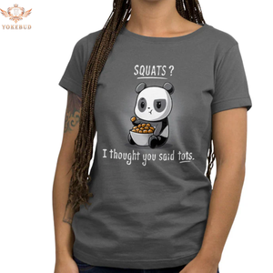 Camisetas informales de algodón con estampado de YOKEBUD para mujer, camisetas de punto con cuello redondo, diseño de verano transpirable suave, opción OEM de talla grande personalizada - Product Image 1