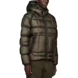 Top Quality Custom Wholesale Men's Puffer <b>Jackets</b> High Street Solid <b>Pattern</b> Street Fashion Hooded Puffer <b>Jackets</b> - Product Image 5