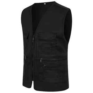 Top Trending Custom Men's Casual Cargo Waistcoat with Multi-Pockets for Climbing Shooting Photography Fishing <b>Hooking</b> Fish Sale - Product Image 4