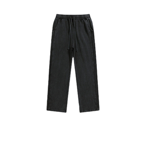 Wholesale 100% Good Quality Casual Unisex Sweatpants Custom <b>Men</b> Clothing Cotton Jogger Slit <b>Sports</b> Pants Vintage Washed <b>Trousers</b> - Product Image 6