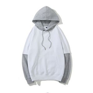 Vente en gros d'usine, sweat-shirt ample de haute qualité, 100% coton, couleur unie, marque tendance, pour l'hiver, technique de teinture unie - Product Image 1