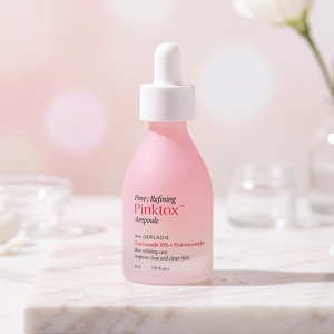 Derladie Intensive Oil Control Ampoule Drops Pore Minimizing <b>Serum</b> Pinktox Complex <b>Face</b> Brightening Hydration Barrier Skin - Product Image 6