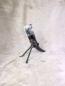 Fabriqué à la main 100% corne de vache naturelle corne à boire poli Viking outil de bière médiévale verre décoratif animal écologique - Product Image 2