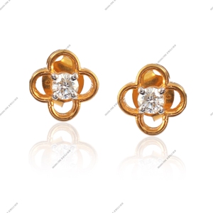Pendientes de Plata de Ley 925 con Trébol y Moissanita, Baño de Oro, Certificados por Terceros, Hechos a Mano, Regalo de Boda, 2 Gramos, de Moda - Product Image 3