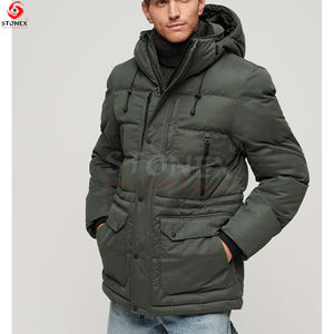 เสื้อแจ็คเก็ตผ้าแคนวาสสำหรับผู้ชายปกตั้งกันน้ำปากีสถานระบายอากาศได้ดีมาใหม่ให้ความอบอุ่นในฤดูหนาว - Product Image 2