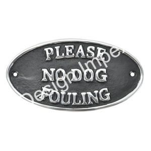 Letrero general de hierro fundido para no ensuciar perros, letreros decorativos de Metal y placa, superventas, letrero personalizado de hierro fundido para pared - Product Image 2