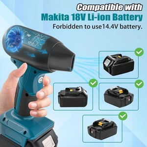 Souffleur industriel sans fil haute performance 380W, souffleur de poussière à fort débit d'air, déshumidificateur, portable, alimenté par batterie <span class=keywords><strong>18V</strong></span> - Product Image 4
