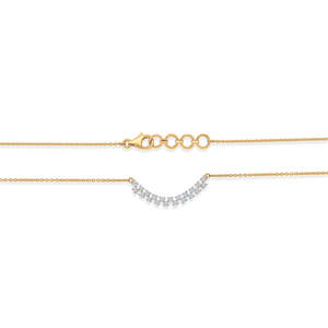Collar Mangalsutra Clásico con Diamantes Curvos para Mujer - Product Image 4