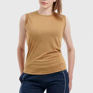 Débardeur sans manches respirant à séchage rapide pour femmes vêtements de sport en toile extensible pour Gym Yoga et vêtements décontractés logo personnalisé oem - Product Image 1