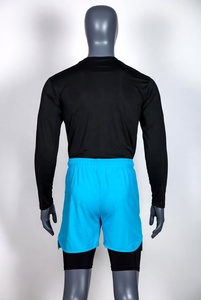 Premium Quality High Waist Activewear Sublimation Short Double Layer Awrah Shorts for Muslim Men <b>Islamic</b> Swimwear Knee Length - Product Image 3