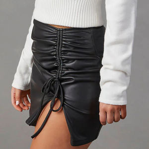 Faldas de Cuero para Mujer a Precio de Fábrica - Faldas de Moda OEM al por Mayor, Súper Ajustadas, Casuales, para la Calle y para Discoteca - Product Image 3
