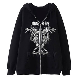 Sudadera con capucha de felpa francesa de gran tamaño para hombre, ropa de invierno informal de algodón 100% con diamantes de imitación en talla adulta - Product Image 1