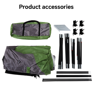 Homful 6.2ft Stand-Up Chiều cao <span class=keywords><strong>2</strong></span>-phòng gia đình đường hầm Lều bố trí PU 4000mm không thấm nước 4-6 Người cắm trại lều cho xe cắm trại - Product Image 2