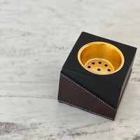 Quemador de Incienso, Porta Perfume, Soporte para Fragancias Aromáticas, Carbón, Madera de Sándalo, Incienso Tibetano, Cilantro, Artesanía