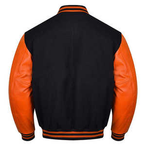 Veste de baseball en cuir sur mesure OEM, coupe-vent d'hiver, tricotée, style varsity, pour hommes, par Antique Fashion - Product Image 2