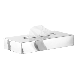 Boîte de porte-mouchoirs de table de salle de bain d'accessoires d'hôtel de nickel argenté de haute qualité de conception unique - Product Image 1