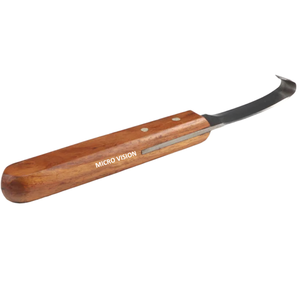 Couteaux à sabot incurvés en acier inoxydable japonais professionnels outils de maréchal-ferrant taille poney haute lame tranchante manche en bois certifié SGS - Product Image 2