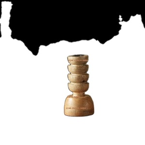 Fabriqué à la main de STAR CRAFTS INDE ensemble de bougies chauffe-plat conique forgé de Noël décoration de la maison bougeoir en bois cadeau décor à la maison - Product Image 1