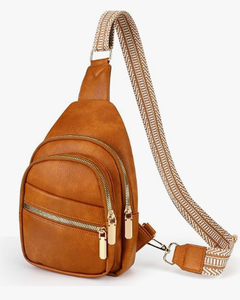 Sac à bandoulière en cuir de buffle véritable unisexe, léger et durable, vintage, bohème, sangle réglable avec fermeture éclair - Product Image 1