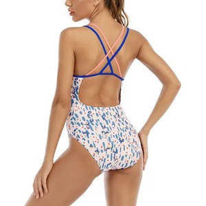 ชุดว่ายน้ำสตรีชุดว่ายน้ำพิมพ์ลายซับลิเมชันสำหรับเด็กผู้หญิงชุดชายหาดสำหรับฝึกซ้อมว่ายน้ำแข่งกีฬาทางน้ำ - Product Image 3