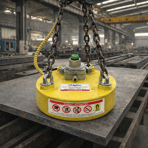 Electroimán de 48V de Alta Resistencia con Interruptor Manual de Encendido/Apagado para Manipulación de Placas de Acero y Retención Magnética Uniforme - Product Image 1