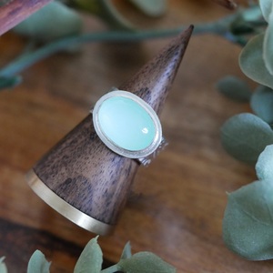 แหวนพลอยคาลซิโดนีทำด้วยมือแหวน925เงินสเตอร์ลิงสำหรับผู้หญิงแหวนแต่งงานพลอยสวยของขวัญที่สมบูรณ์แบบสำหรับเธอ - Product Image 4