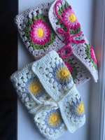 Housse de livre en coton crocheté faite à la main - Housses de protection élégantes et durables pour livres, journaux, cahiers par Acki