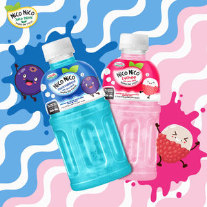 Jugo de Uva Roja Nawon con Nata de Coco, Delicioso Jugo de Frutas en Botella de 320 ml, Producto Más Vendido - Product Image 2
