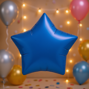Palloncini a Forma di Stella in Foil Blu Scuro per Feste, 24 Pollici, Confezione da 12 - Product Image 3
