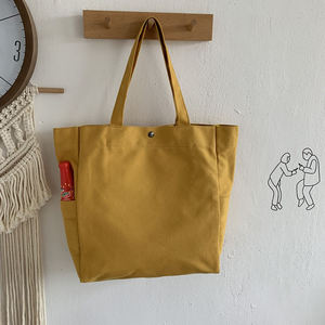 Bolsa de lona de algodón para estudiantes, bolsa con logotipo impreso personalizado, tela de compras, bolsa de lona de algodón - Product Image 6