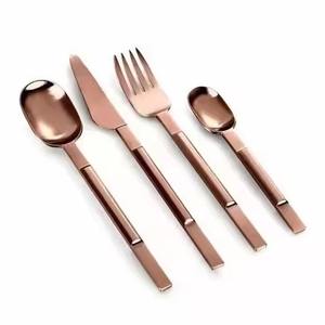 Ensemble de couverts en acier inoxydable de qualité alimentaire, fourchette, cuillère, couteau pour hôtel, restaurant, table à manger à domicile - Product Image 4