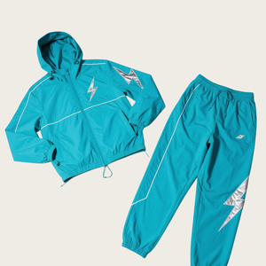 Streetwear en nylon avec logo personnalisé costumes de survêtement vintage nouvelle mode ensemble de jogging 2 pièces veste coupe-vent survêtement de haute qualité - Product Image 2