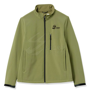 เสื้อแจ็คเก็ตซอฟต์เชลล์แบบซิปหน้า ดีไซน์ใหม่ เป็นมิตรกับสิ่งแวดล้อม ระบายอากาศได้ดี มีโลโก้ด้านหน้า สำหรับผู้ชาย ใส่ในฤดูหนาว - Product Image 1