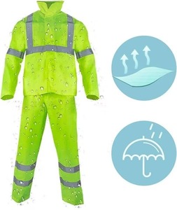 2025 été fendu respirant Golf coupe-vent imperméable imperméable pantalon de pluie pour hommes femmes imperméable randonnée à capuche veste - Product Image 2