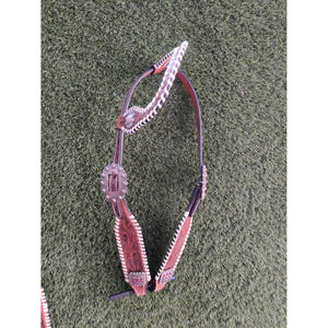 Meilleur prix bride occidentale avec sculpture à la main florale cheval et peau de vache tête à une oreille pour l'équitation exportateurs indiens - Product Image 2