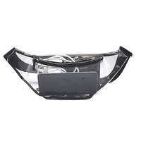 Sac banane transparent en PVC moins cher pour hommes et femmes, idéal pour les voyages et le sport, avec fermeture éclair métallique, logo OEM, marque MB, 30-40L