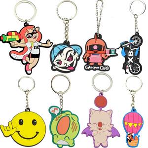 Llaveros impresos de PVC y goma suaves duraderos personalizados al por mayor con logotipo en relieve 2D/3D bonito diseño de Anime para regalos promocionales - Product Image 5