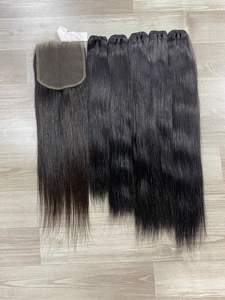 Extensiones de cabello humano vietnamita natural recto doble dibujado 100% tejido de cutícula alineada buen precio para mujeres negras - Product Image 3