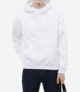 80% coton 20% polyester polaire grande taille et impression personnalisée logo pull à manches longues sweats à capuche d'hiver pour hommes - Product Image 2