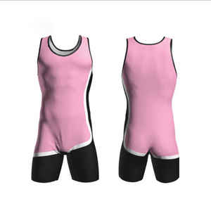 Maillot de lutte extensible à impression numérique personnalisé pour hommes-Body en spandex/polyester - Product Image 4