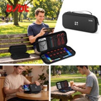 Sac de rangement en PU en stock pour Nintendo Switch 2, étui de transport rigide antichoc en EVA, étanche avec fermeture éclair pour design à rabat