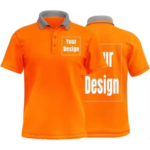 เสื้อโปโลแขนสั้นมาใหม่ความปลอดภัยในการทำงานเสื้อยืดก่อสร้างสะท้อนแสงมองเห็นได้ชัดเจน - Product Image 1