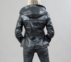 เสื้อแจ็กเก็ตหนังสำหรับผู้หญิงเสื้อแจ็คเก็ตหนังดีไซน์แฟชั่นใหม่สำหรับ2025 - Product Image 4