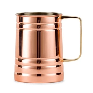 Taza de Cobre de Diseño Moderno y Lujoso para Cerveza y Café, Acabado Brillante, Apta para Lavavajillas y Microondas, Decoración de Cocina Portátil a Precio de Mayoreo - Product Image 6